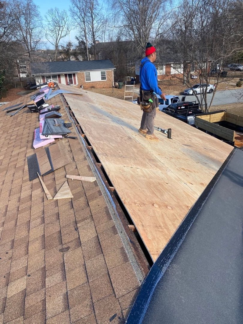 Tear-off & new decking — Roof Replacement